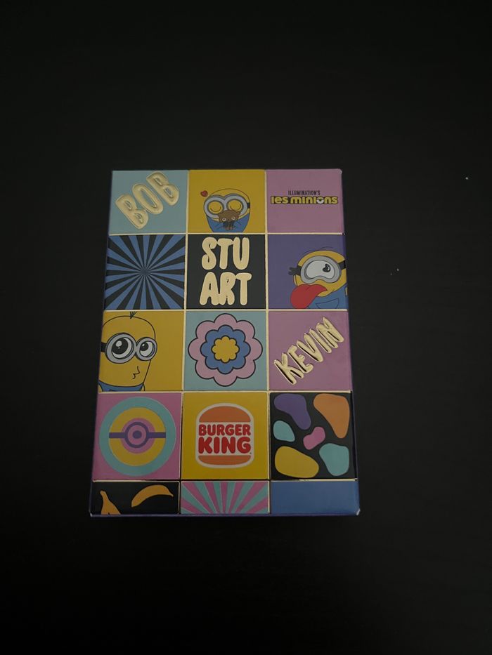 Jeu de cartes minions Burger King