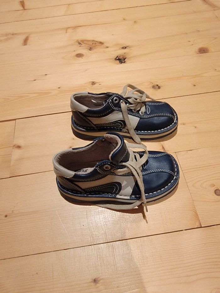 Chaussure type kickers bleu