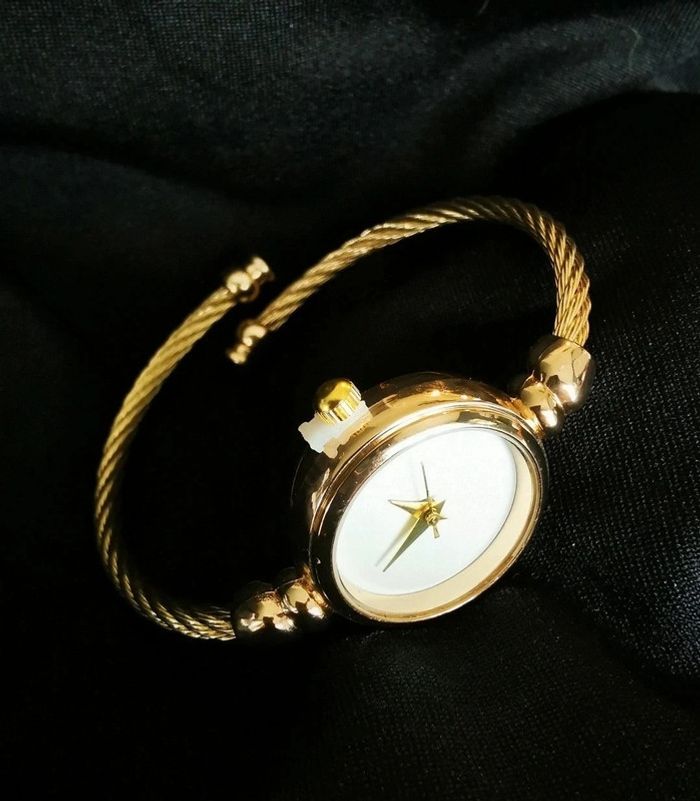A36 Montre bracelet bijou doré or tendance réglable - photo numéro 2