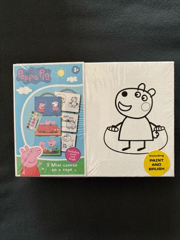 Peppa Pig - Toile a peindre 2 pièces