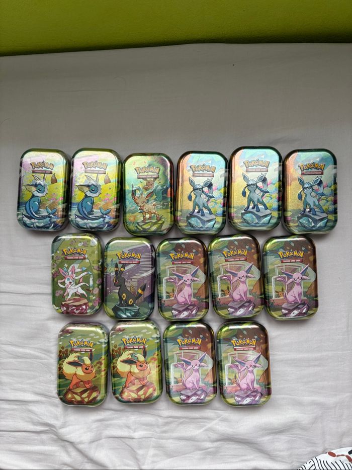 Lot mini tins 8.5 évolutions prismatiques