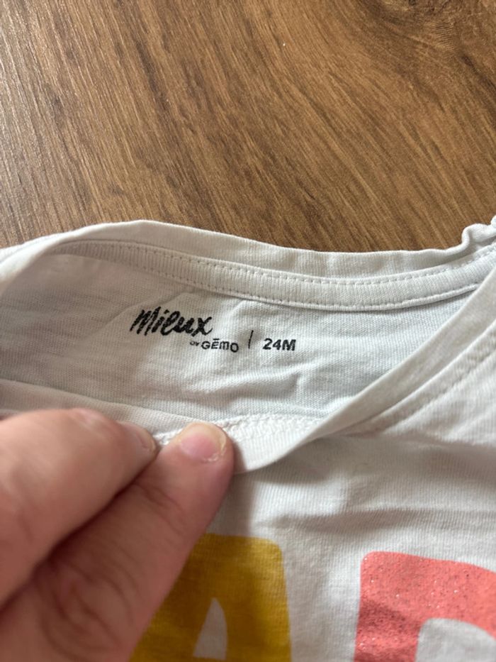 T-shirt mixte 24 mois - photo numéro 2
