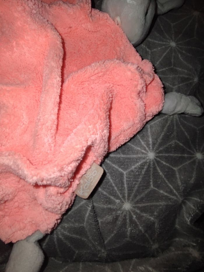 Lapin 🐰 Kaloo corail néon plume - photo numéro 2