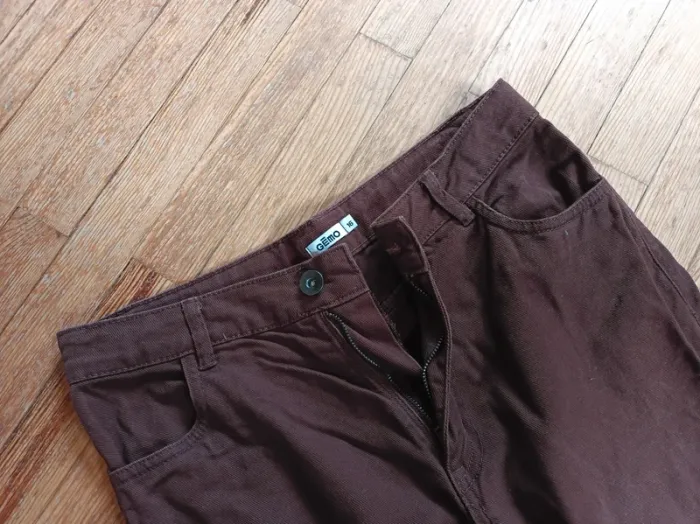 Pantalon fille brun jambes larges Gémo - photo numéro 3