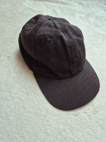 Casquette noire adulte en tissus