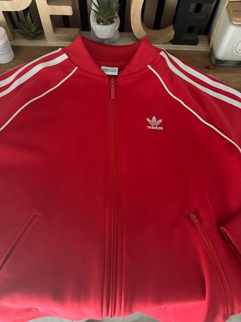 Veste rouge Adidas