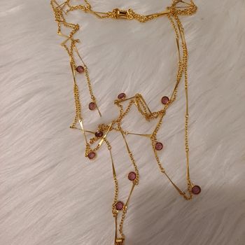 Sautoir 3 ranger goldette New York