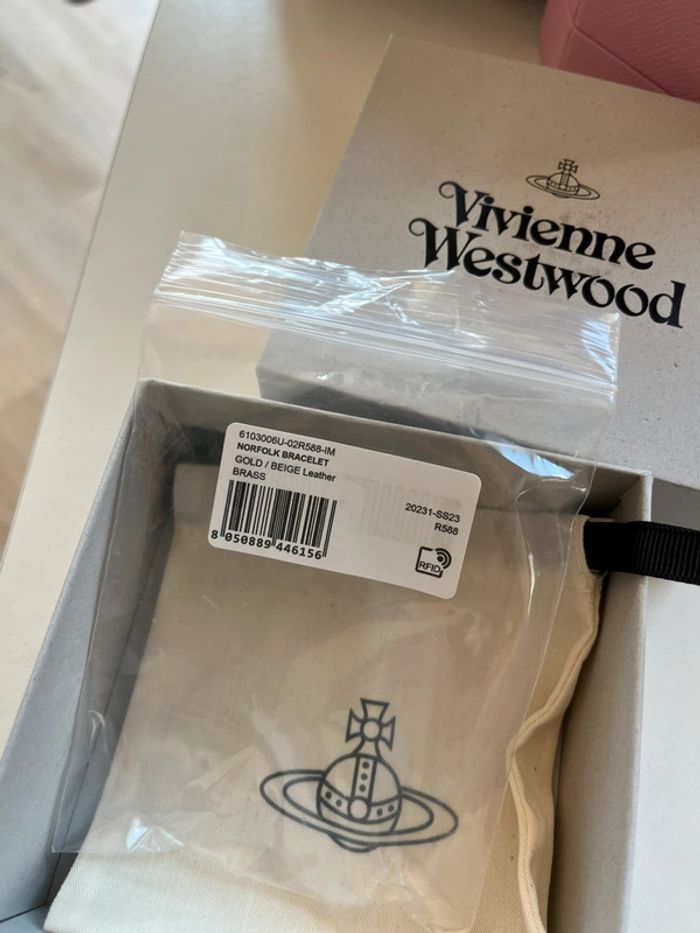 Vivienne Westwood Bracelet  Norfolk Gold Beige Taille Unique - photo numéro 4