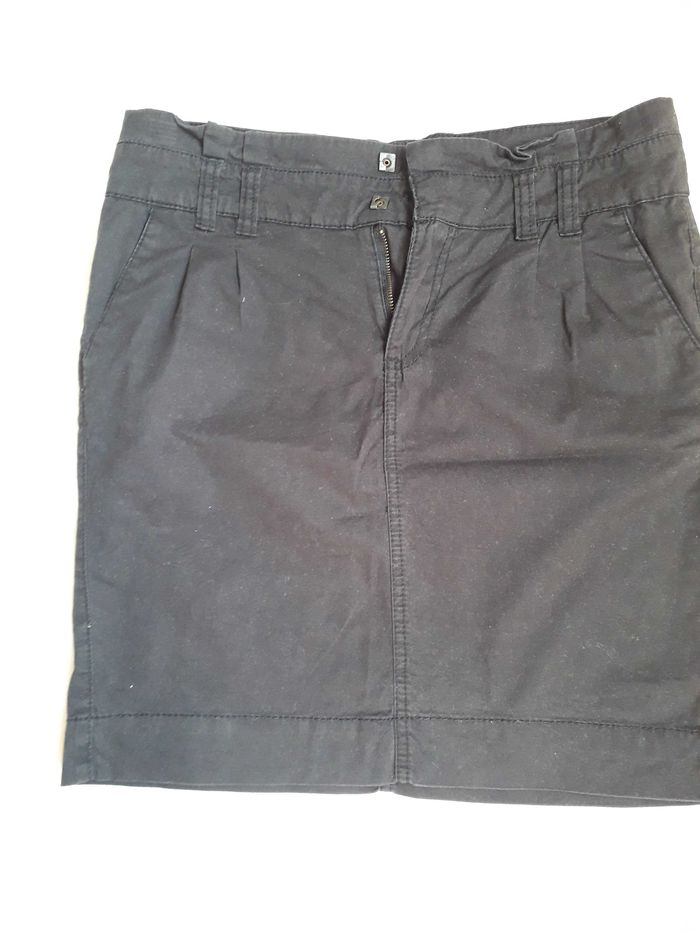 Jupe droite marron