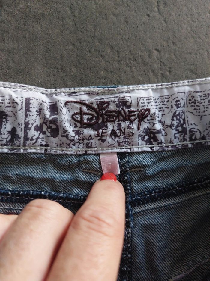 Jupe en jean Disney 💯% coton réglable 👧 7ans - photo numéro 2
