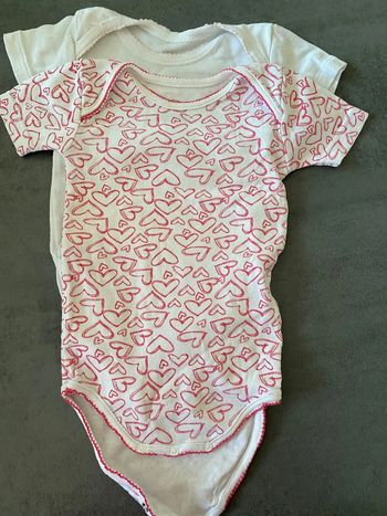 Lot de 2 bodies manches courtes