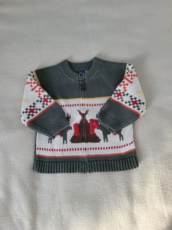 gilet zippé sergent major 18 mois