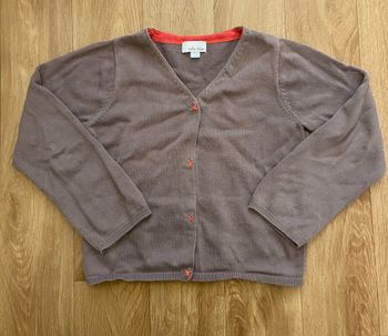 Gilet marron fille 5 ans