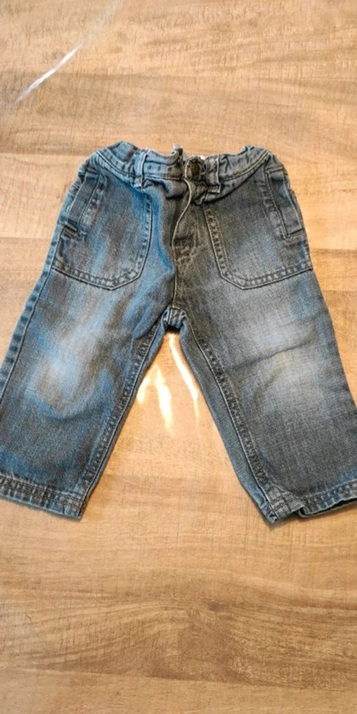 Lot de 2 pantalons + 2 hauts manches longues rayés bleus - photo numéro 11