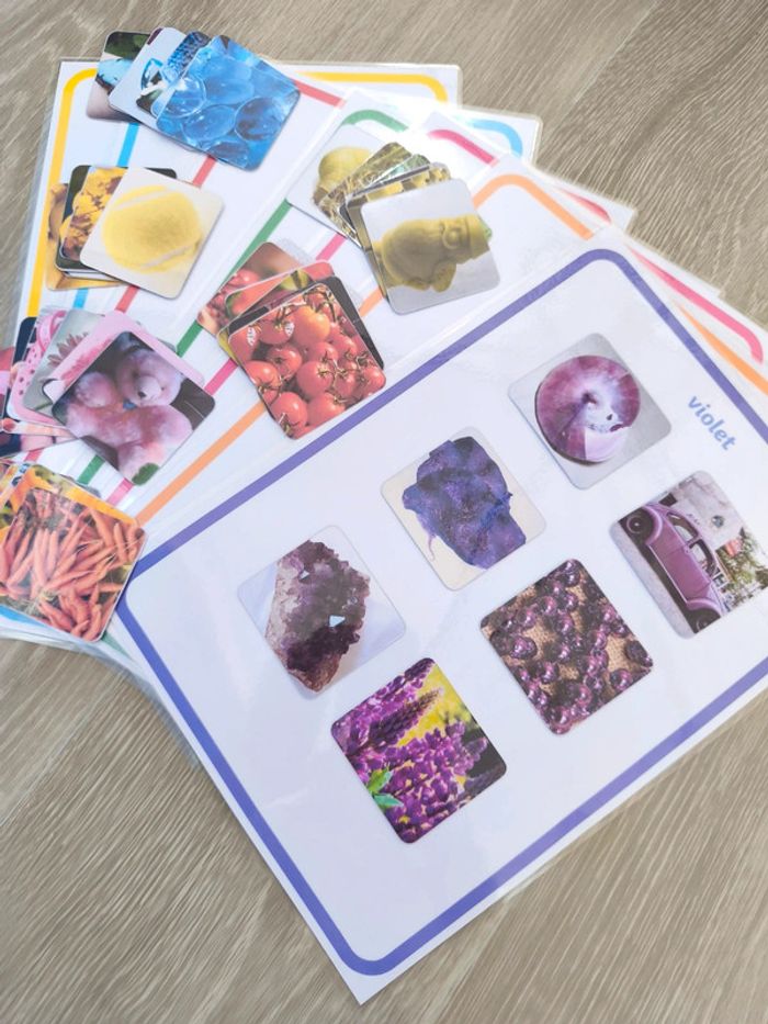 Jeu tri des couleurs format A4