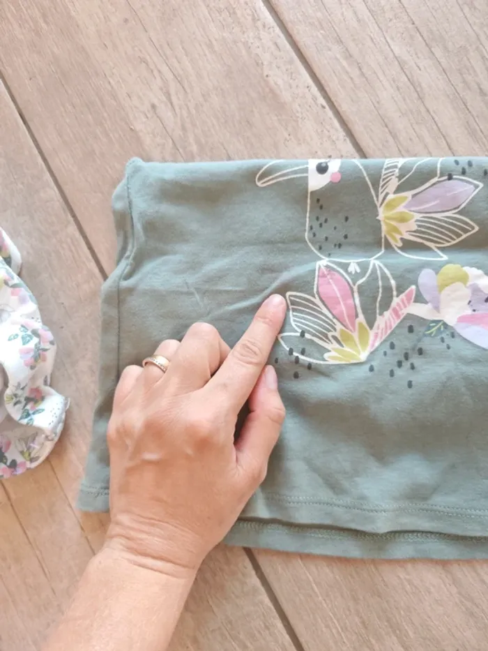 Ensemble d'été kaki Petit Béguin taille 2/3 ans - photo numéro 7