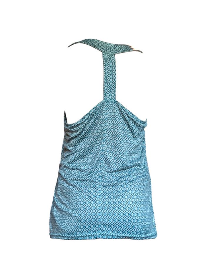 Haut débardeur bleu motifs Taille S - photo numéro 3