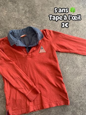 Polo 🍀 5 ans 🍀 Tape à l’œil