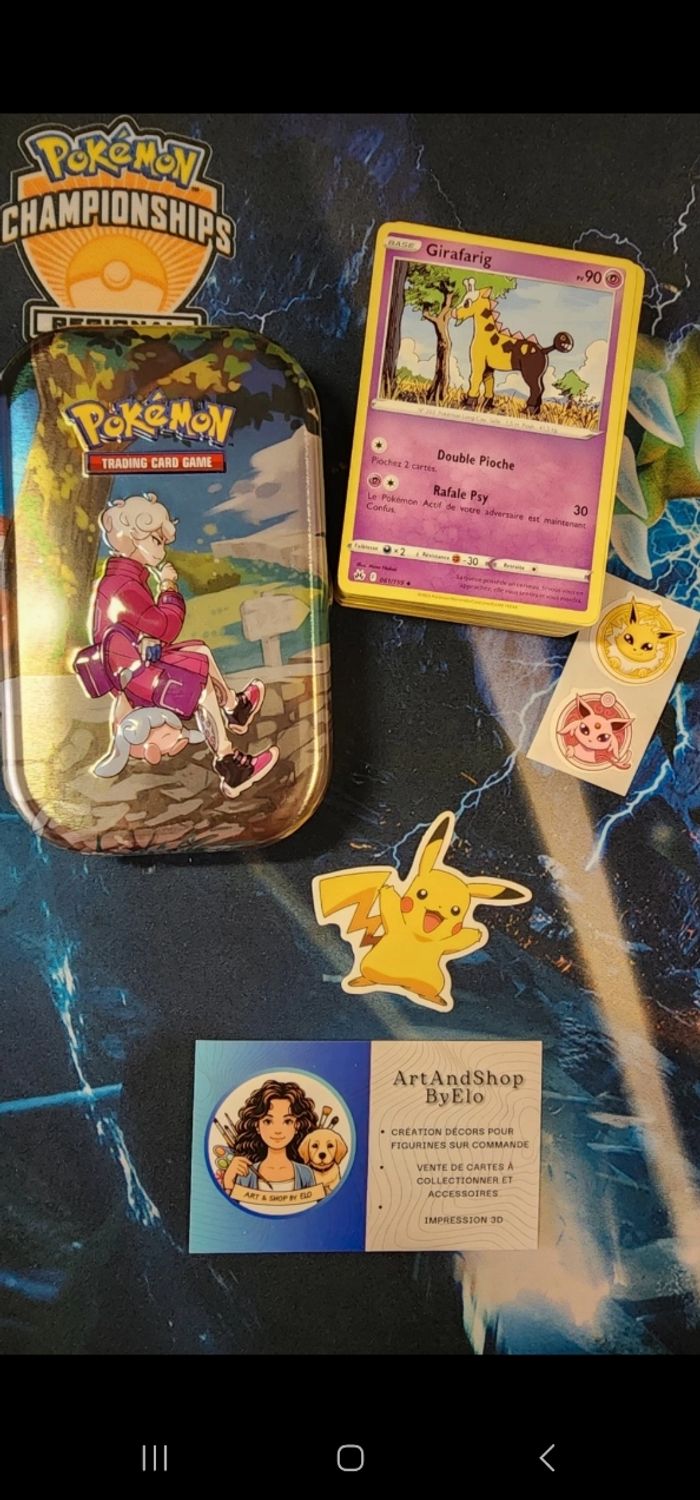 🎁 Lot Pokémon – Mini Tin + 70 cartes françaises - photo numéro 2