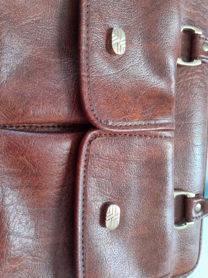 Superbe sac cuir italien vintage AILEE - photo numéro 9