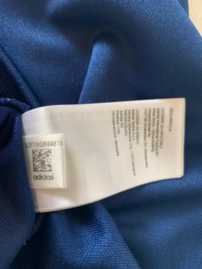 Haut de sport Adidas zippé bleu marine - rvsc est 1976 - photo numéro 4