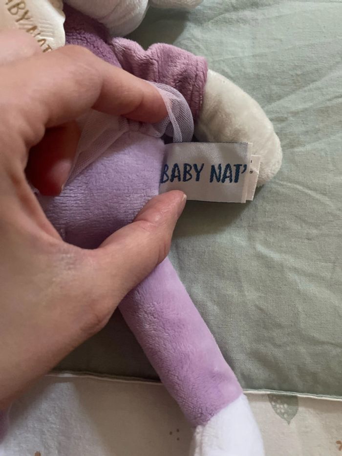 Peluche souris baby nat’ - photo numéro 2