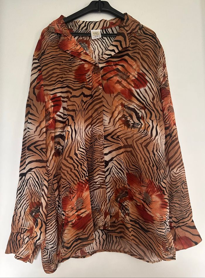 Chemisier imprimé animal taille 38
