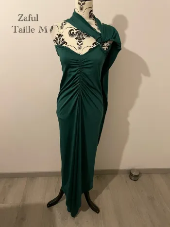 Robe de soirée asymétrique ZAFUL - Neuf - Vert émeraude - Taille M
