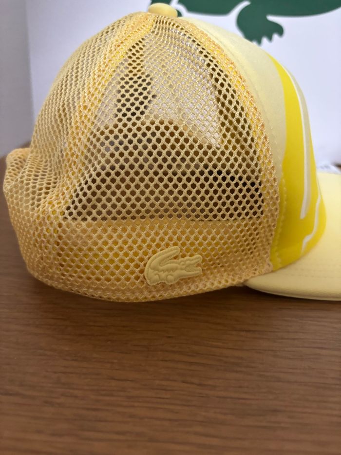 Casquette Lacoste jaune - photo numéro 6