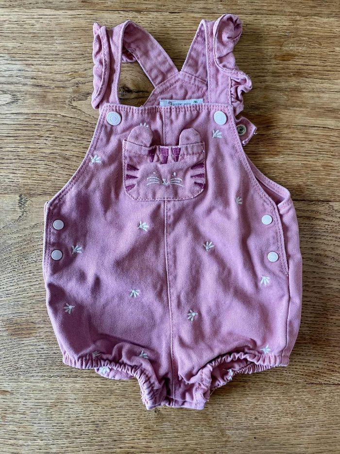 Salopette rose sergent major 6 mois