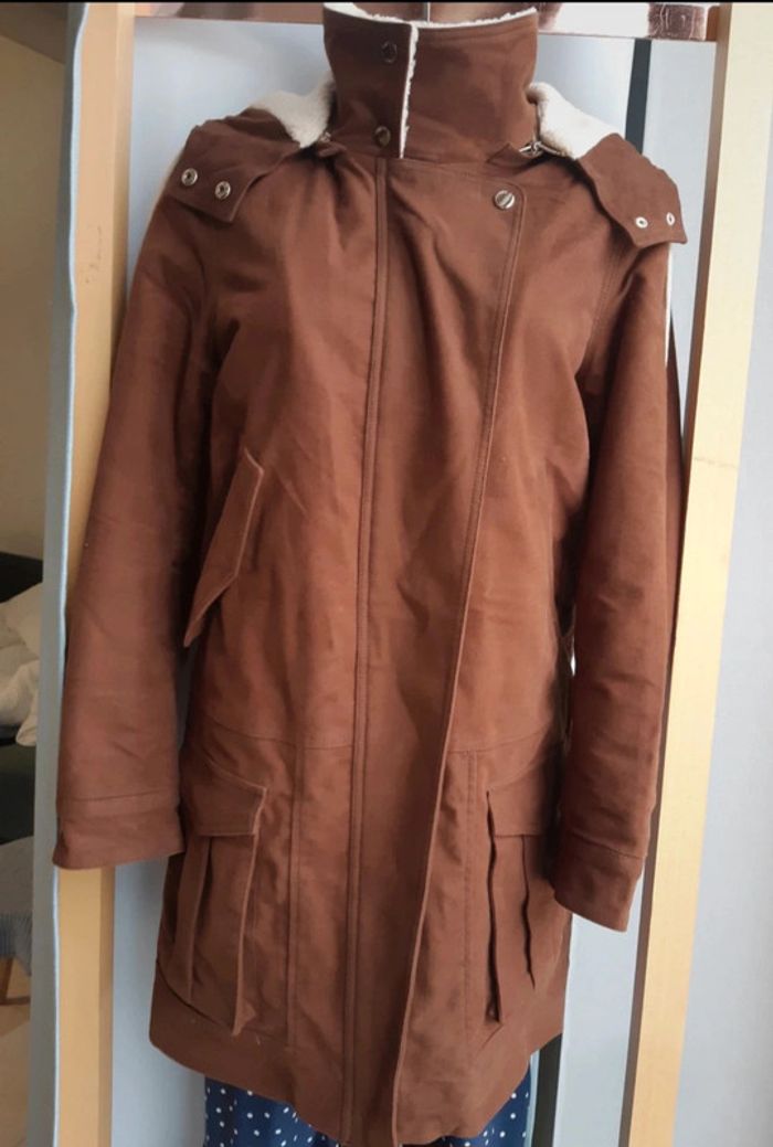 Ikks manteau chaud style mouton retourné T.38 - photo numéro 2