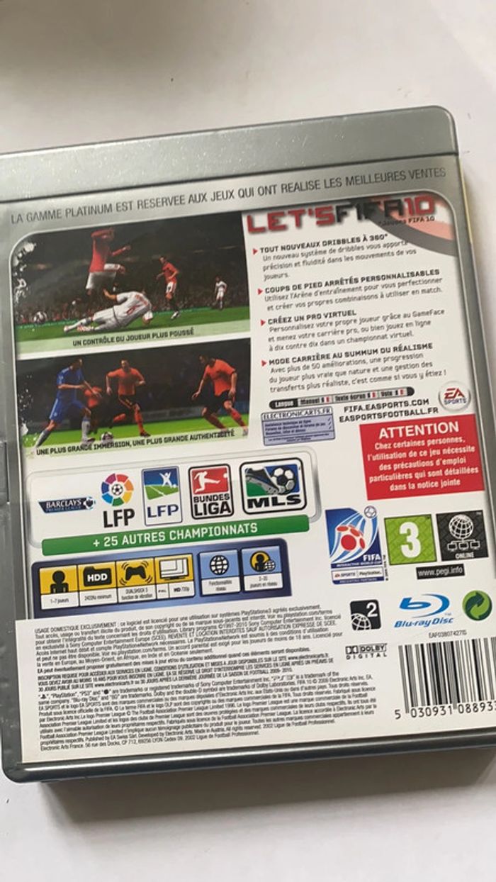 fifa 10 ps3 - photo numéro 3