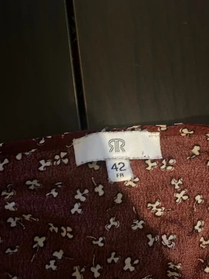 Chemisier bordeaux taille 42 La Redoute - photo numéro 3