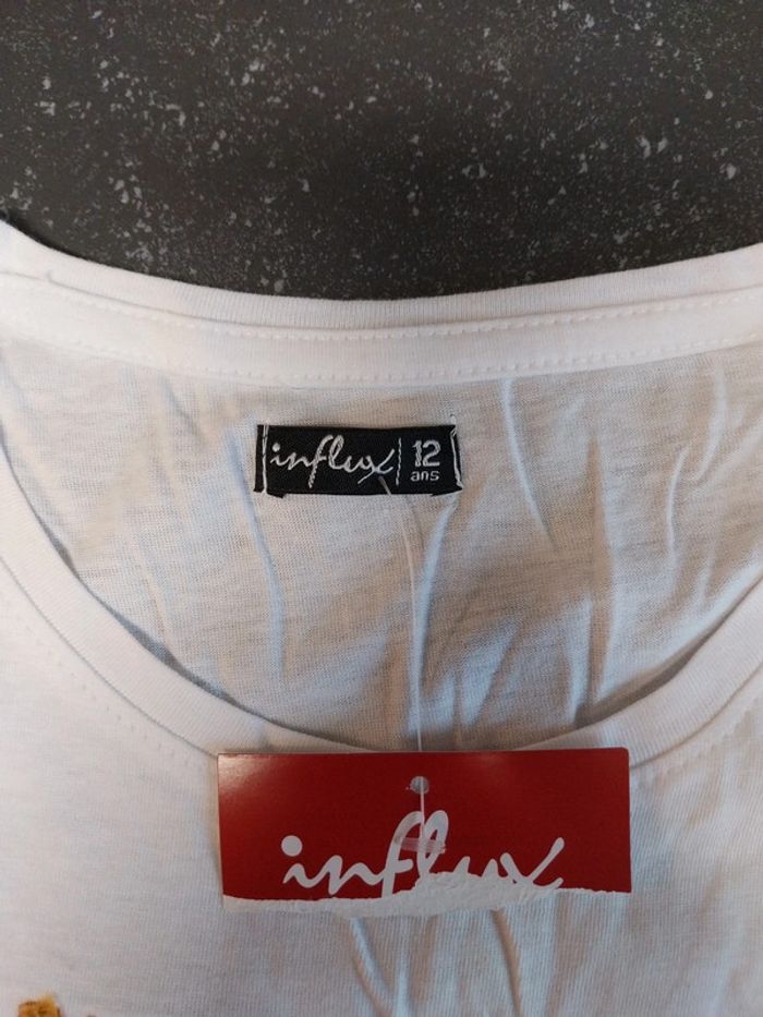 Tee shirt neuf 12 ans influx - photo numéro 2