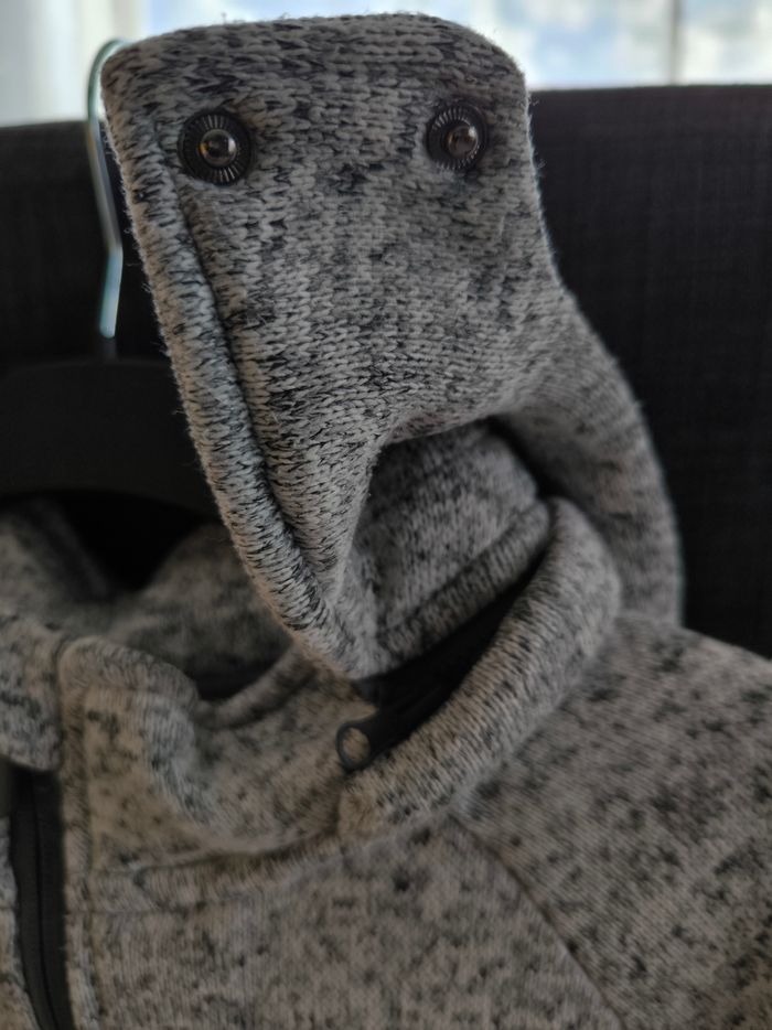 Gilet zippé gris chiné - photo numéro 4