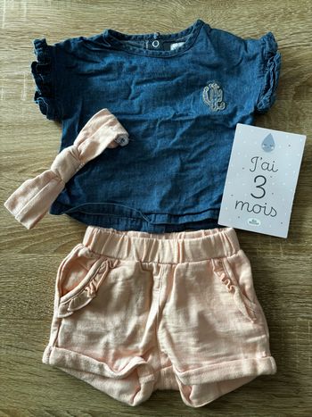 Ensemble cactus Vertbaudet t.3m