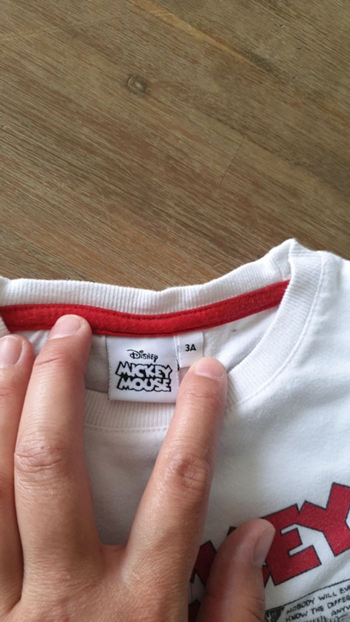T shirt manches longues mickey 3ans - photo numéro 2