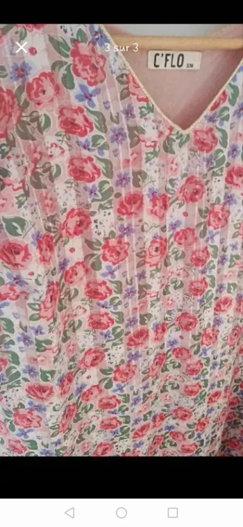 Robe à fleurs été S-M