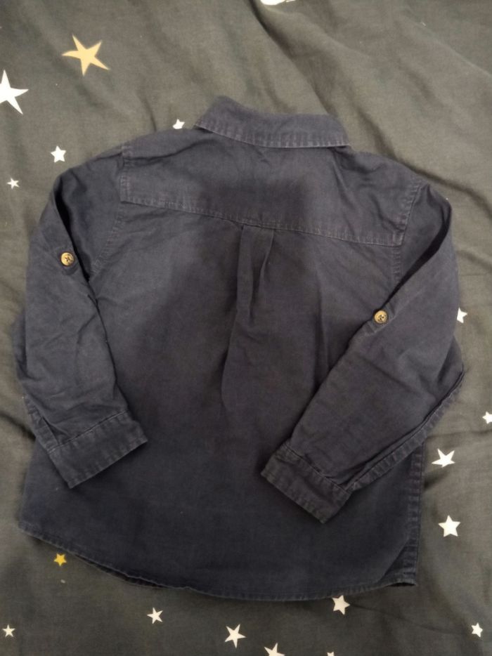 Chemise bleu marine _ 3/4 ans - photo numéro 2