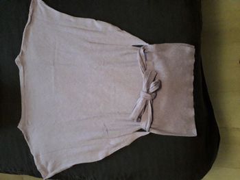 Pull violet manche style chauve-souris