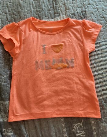 Tee shirt orange 4 ans