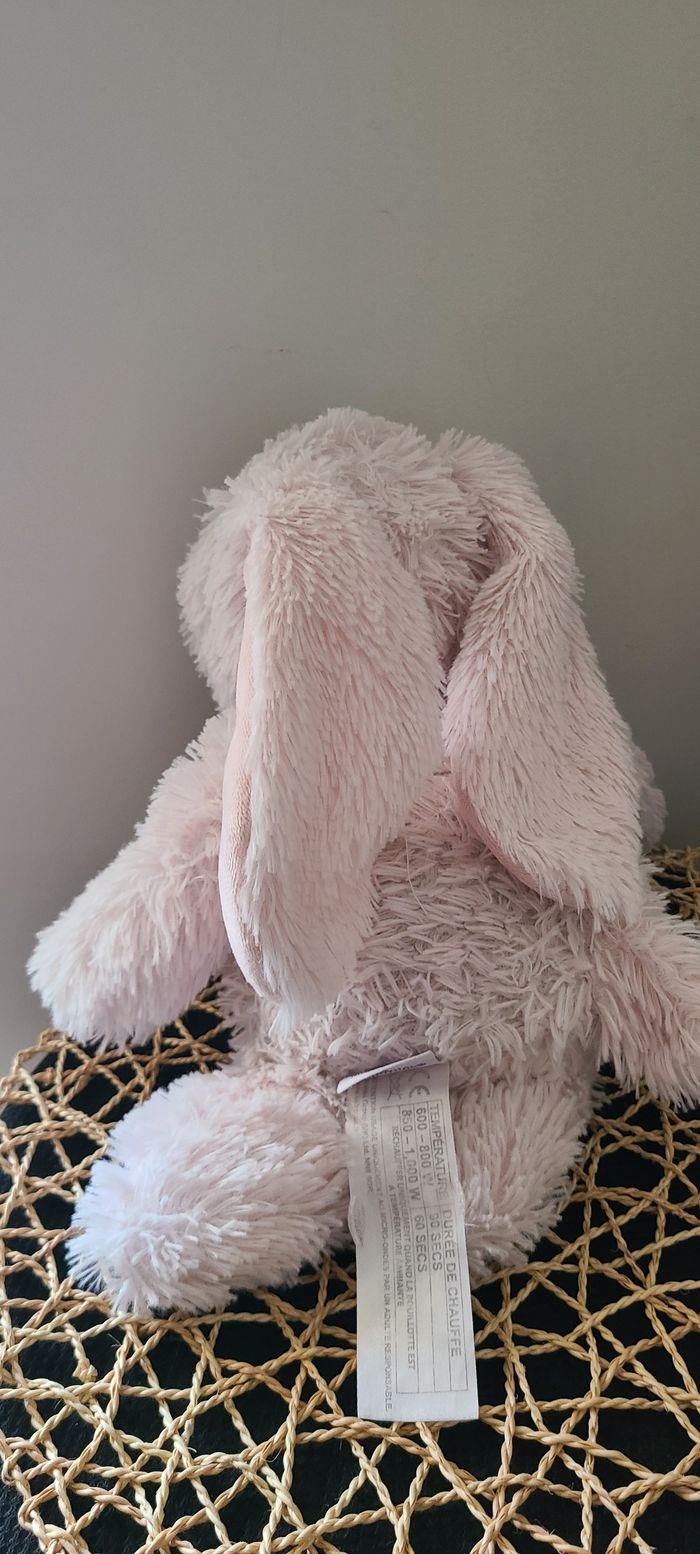 Peluche bouillotte lapin WARMIES micro-ondes - photo numéro 2