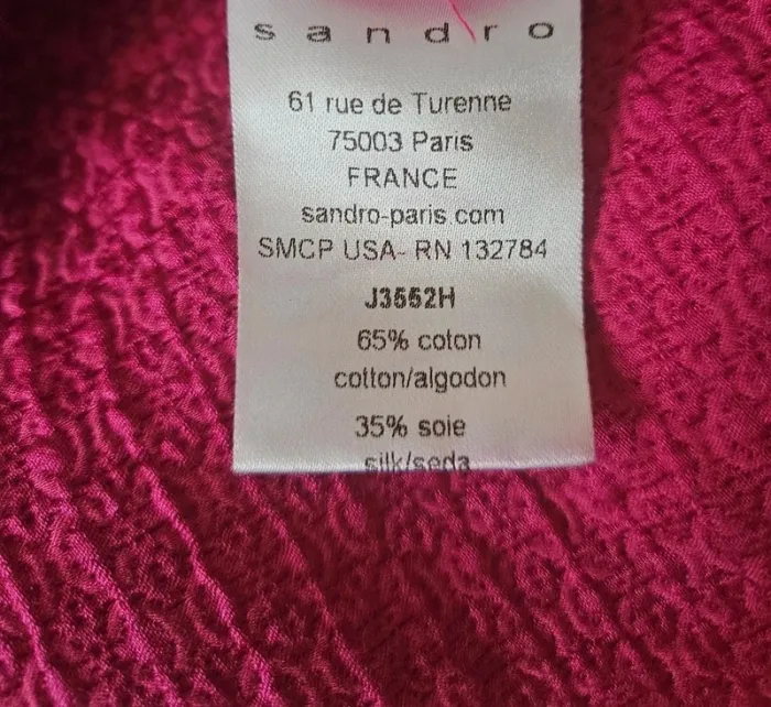 Jupe rose fushia Sandro Taille 38/40 - photo numéro 5
