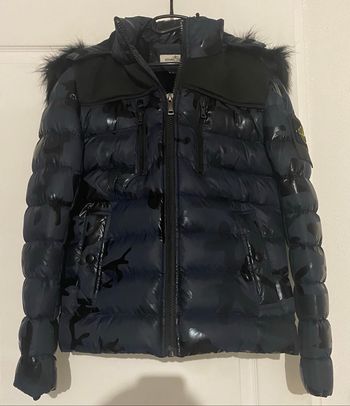 Doudoune camouflage bleu nuit - Stone Island