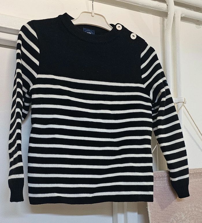 Pull Marinière laine Saint James Taille 8 ans - photo numéro 4