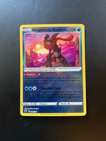 Carte Pokemon Amphinobi Radieux 046/189