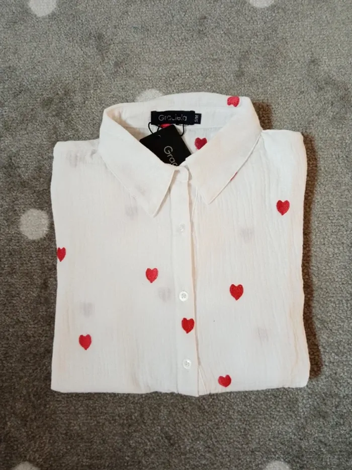 Graciela. Chemise/blouse en gaze de coton