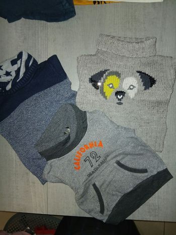 Lot de 3 pulls avec col montant