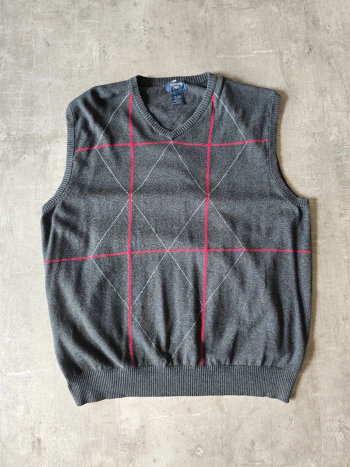 Pull gilet chandail Dockers sans manche homme taille XL coton/algodon - photo numéro 2