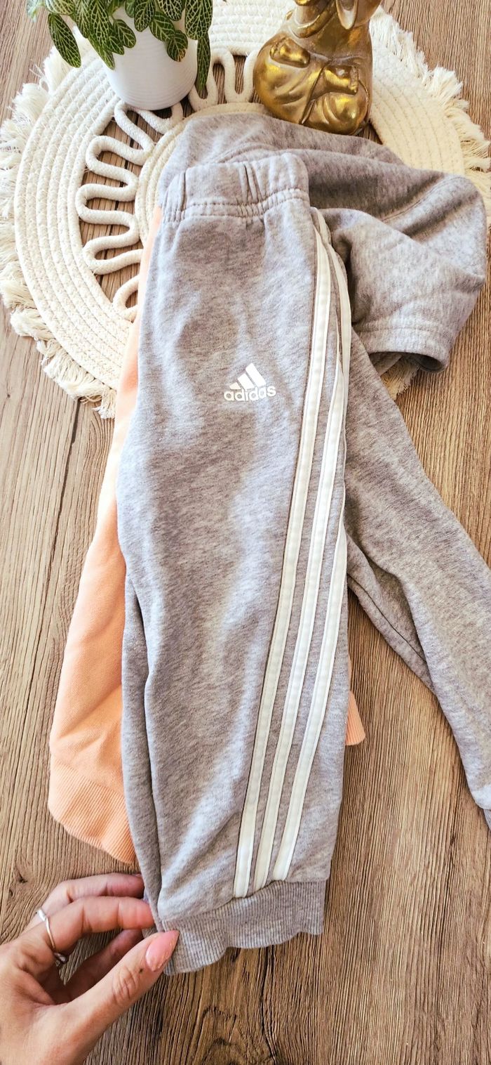Ensemble Fille 18/24mois Adidas Gris Abricot - photo numéro 6